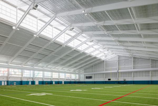 The Jacksonville Jaguars’ new indoor practice facility is part of the Miller Electric Center, one of four 澳门足彩app projects to win Eagle Awards from the ABC Florida First Coast Chapter.